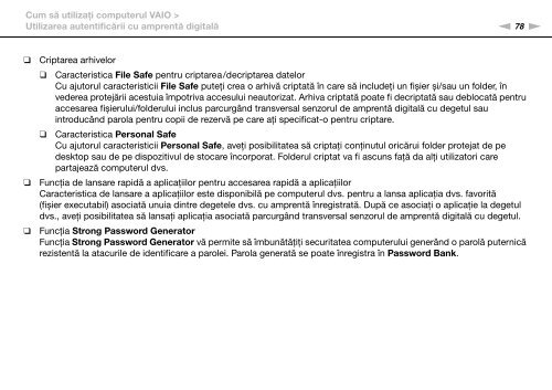 Sony VPCZ11Z9R - VPCZ11Z9R Istruzioni per l'uso Rumeno