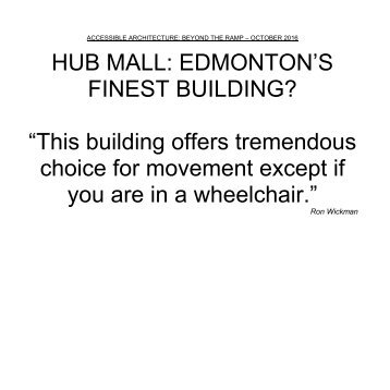 Hub Mall, By Ron Wickman