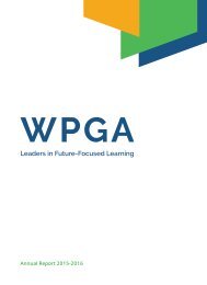 WPGA Annual Report 2015-2016