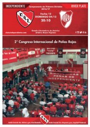 Revista Oficial de la Secretaria de Prensa y Difusión del Club Atlético  Independiente