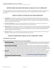 GUIDE TO COMPLETING “EQUAL PAY ACT COMPLAINT” FORM