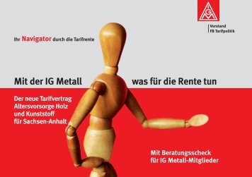 Mit der IG Metall was für die Rente tun - MetallRente