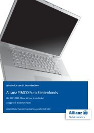 Allianz PIMCO Euro Rentenfonds - MetallRente