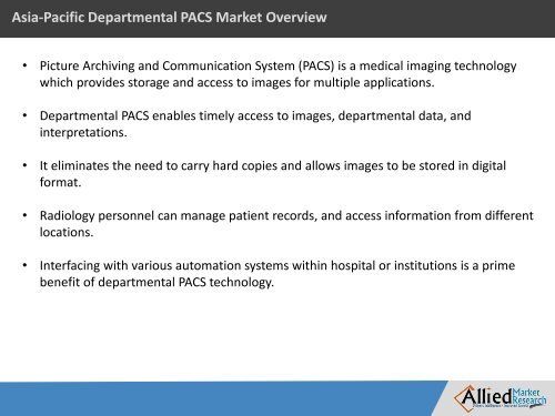 Asia-Pacific Departmental Picture Archiving & Communication System (PACS) Market