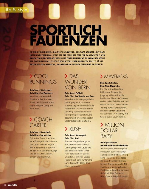 sportslife Dezember / Januar 2016