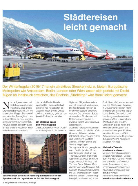 Flugreisen ab Innsbruck 2016-11-18