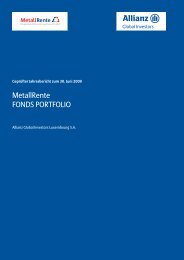 MetallRente FONDS PORTFOLIO