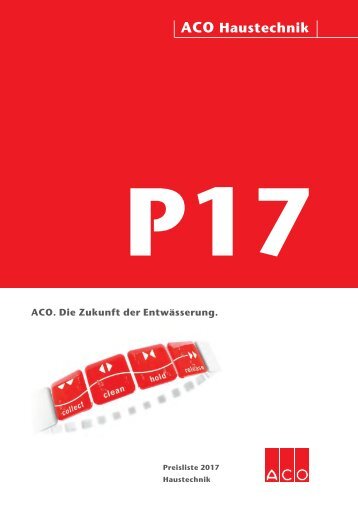 ACO Haustechnik Preisliste 2017 Gesamt