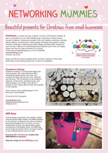 Beautiful presents for Christmas from small businesses