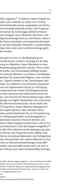 Entwicklung der Menschenrechtssituation in Deutschland Januar 2015 – Juni 2016