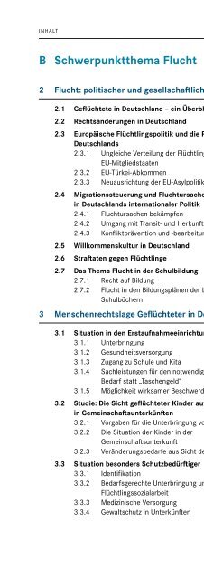 Entwicklung der Menschenrechtssituation in Deutschland Januar 2015 – Juni 2016