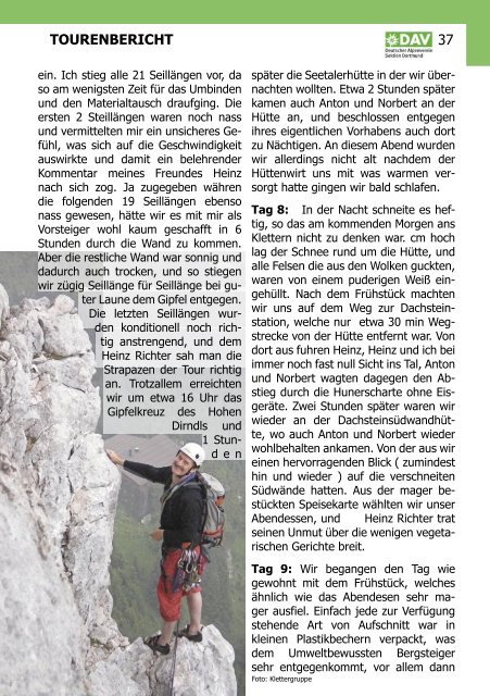 Sektionsheft 2009 - 2 (.pdf) - Deutscher Alpenverein - Sektion ...