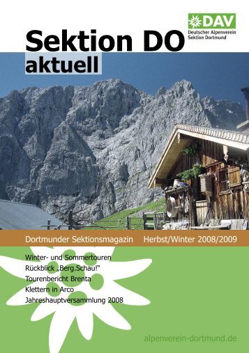 Sektionsheft 2008 - 2 (.pdf) - Deutscher Alpenverein - Sektion ...