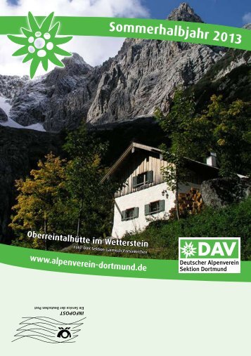 Sektionsheft 2013 - 1 (.pdf) - Deutscher Alpenverein - Sektion ...