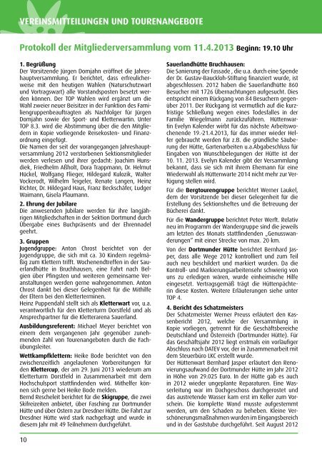 Sektionsheft 2013 - 2 (.pdf) - Deutscher Alpenverein - Sektion ...