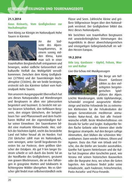 Sektionsheft 2013 - 2 (.pdf) - Deutscher Alpenverein - Sektion ...