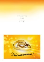 Invitation mariage