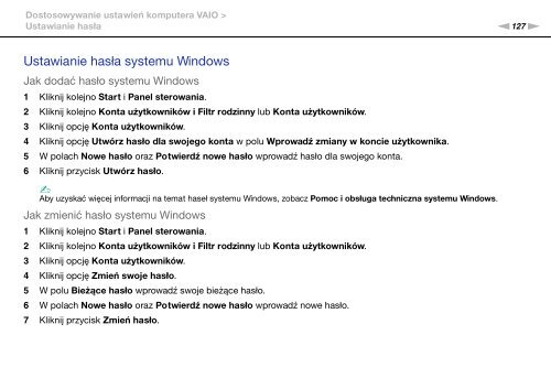 Sony VPCSA3M9E - VPCSA3M9E Istruzioni per l'uso Polacco