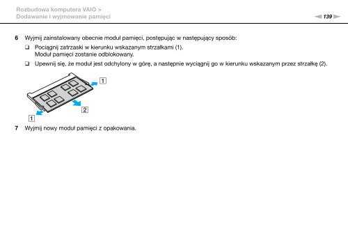 Sony VPCSA3M9E - VPCSA3M9E Istruzioni per l'uso Polacco