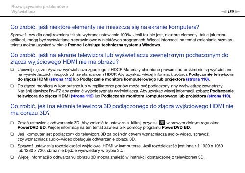 Sony VPCSA3M9E - VPCSA3M9E Istruzioni per l'uso Polacco