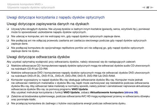 Sony VPCSA3M9E - VPCSA3M9E Istruzioni per l'uso Polacco