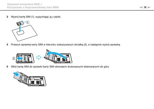 Sony VPCSA3M9E - VPCSA3M9E Istruzioni per l'uso Polacco