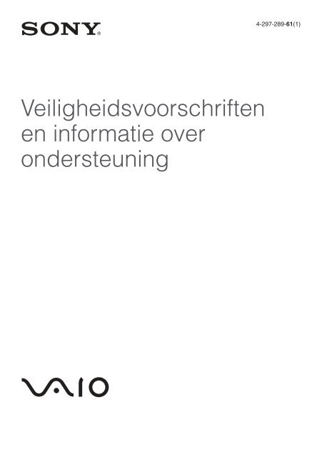 Sony VPCSA3M9E - VPCSA3M9E Documenti garanzia Olandese