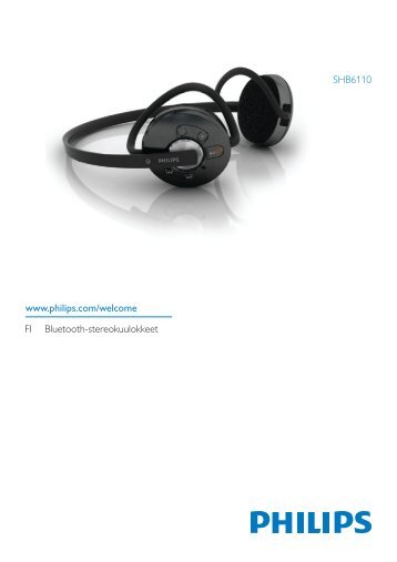 Philips Casque stÃ©rÃ©o avec micro Bluetooth - Mode dâemploi - FIN