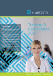 Training & Certification Brochure 2017 Belfast