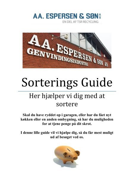 Sorterings Guide - A5