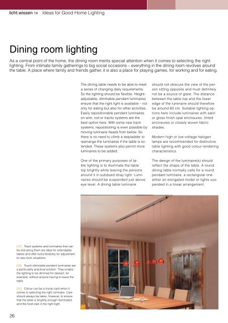 licht.wissen No. 14 "Ideas for Good Home Lighting"