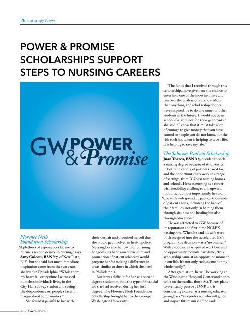 GW Nursing Magazine Fall 2016