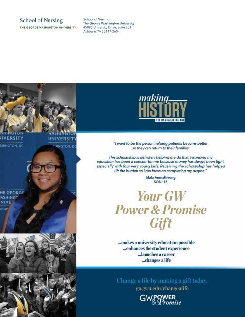 GW Nursing Magazine Fall 2016