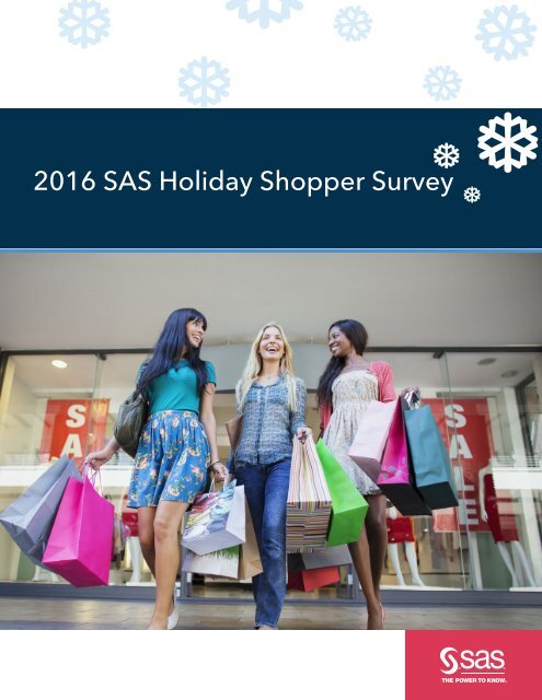 2016 SAS Holiday Shopper Survey