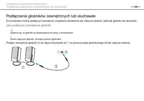 Sony VPCSB1V9E - VPCSB1V9E Istruzioni per l'uso Polacco