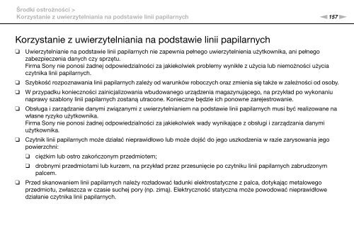 Sony VPCSB1V9E - VPCSB1V9E Istruzioni per l'uso Polacco