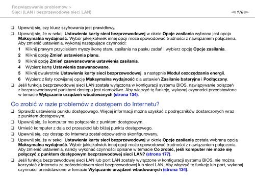 Sony VPCSB1V9E - VPCSB1V9E Istruzioni per l'uso Polacco