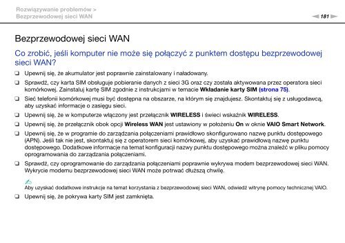 Sony VPCSB1V9E - VPCSB1V9E Istruzioni per l'uso Polacco