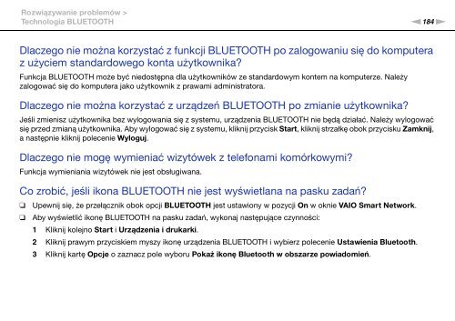 Sony VPCSB1V9E - VPCSB1V9E Istruzioni per l'uso Polacco