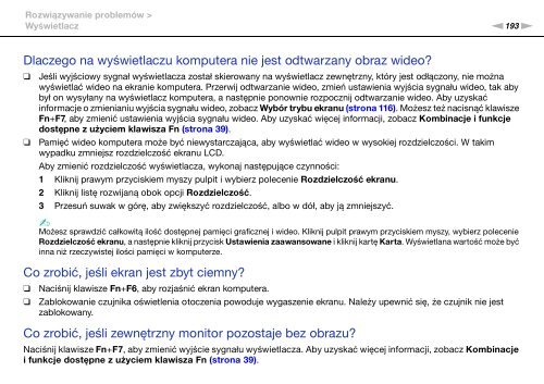 Sony VPCSB1V9E - VPCSB1V9E Istruzioni per l'uso Polacco