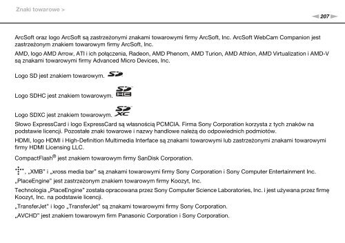 Sony VPCSB1V9E - VPCSB1V9E Istruzioni per l'uso Polacco