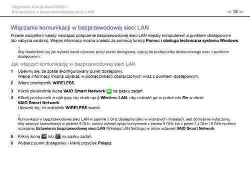 Sony VPCSB1V9E - VPCSB1V9E Istruzioni per l'uso Polacco