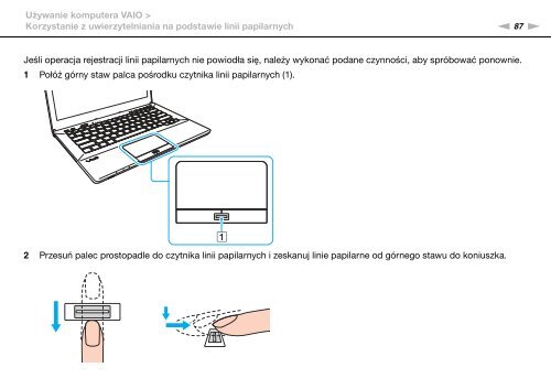 Sony VPCSB1V9E - VPCSB1V9E Istruzioni per l'uso Polacco