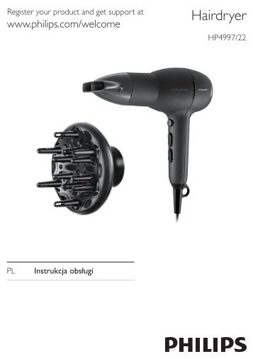 Philips SÃ¨che-cheveux - Mode dâemploi - POL