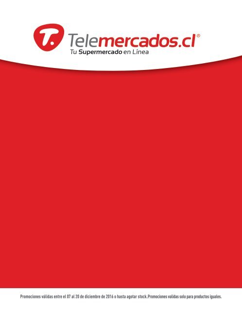 CATALOGO TELEMERCADO 07 al 20 DICIEMBRE 2016