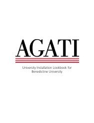 AGATI - University Installations for Benedictine University- December 2016