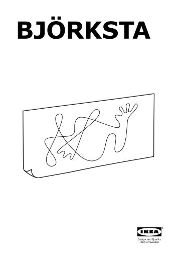 Ikea BJ&Ouml;RKSTA Canvas - 80320663 - Istruzioni di montaggio
