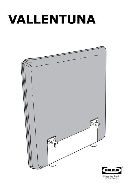 Ikea VALLENTUNA Divano A 4 Posti Con Letto - S19161390 - Istruzioni di montaggio