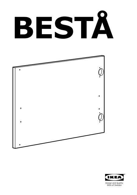 Ikea BEST&Aring; scaffale con ante - S29132811 - Istruzioni di montaggio