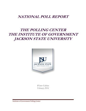 Polling Center JSU Winter 2016 Report